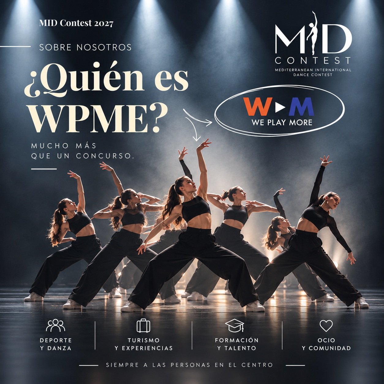 Presentación de We Play More: deporte y danza, turismo y experiencias, formación y talento, ocio y comunidad